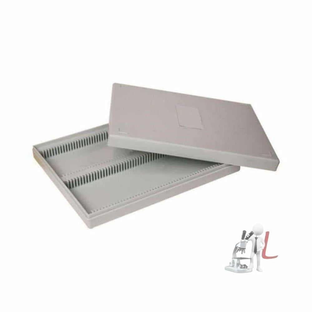 Microscope Slides Box  Capacity 100 Slides by labpro - Laboratorydeal