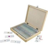 Microscope Prepared Slides for Basic Biological Science Education, 25 Slides in Wooden Case- Laboratory equipments