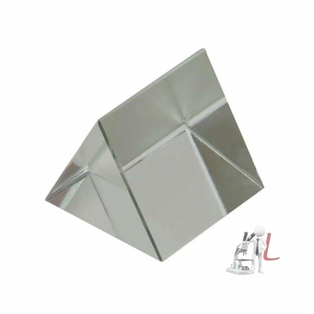 Optical Glass Equilateral Prism 50x50mm by labpro- Laboratory equipments