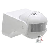 PCR Sensor 180` 220V LUX Time Adjustment, Wall-Mount PIR Motion Switch with Light Energy Saving Automatic Sensor, White- 