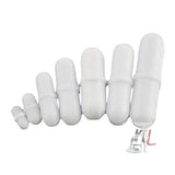 PTFE Magnetic Stirrer Bar Teflon Beed Mixer Stir Bar, White -7 Pieces- 