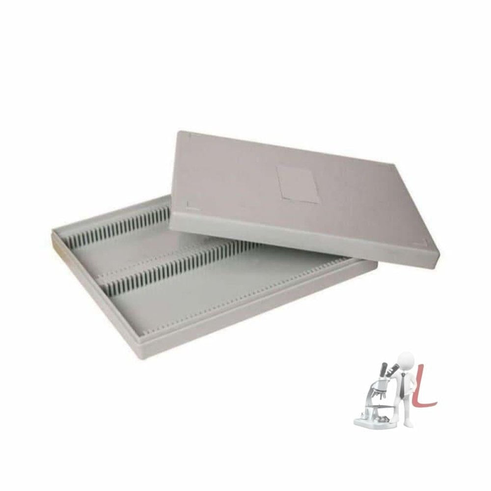 Plastic Slide Box for 100 Slides by labpro - Laboratorydeal