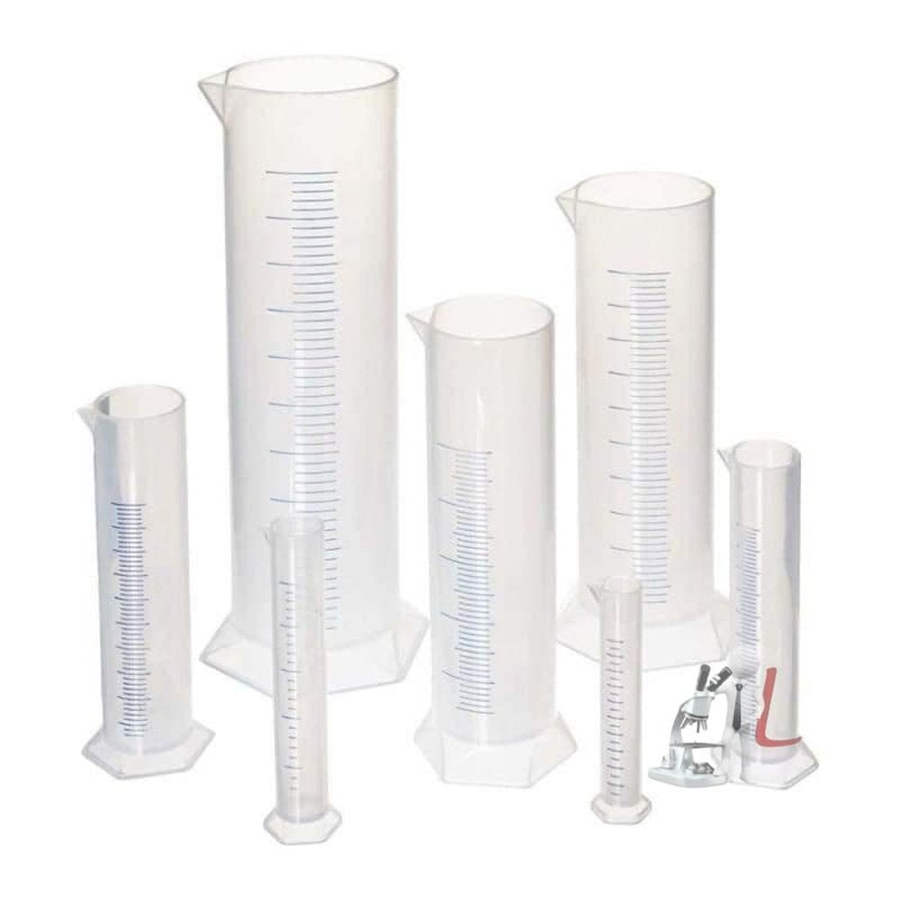 Plastic Measuring Cylinder 100ml - Pack of 12- Lab Equipment