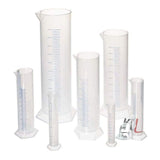 Plastic Measuring Cylinder 100ml - Pack of 12- Laboratory equipments