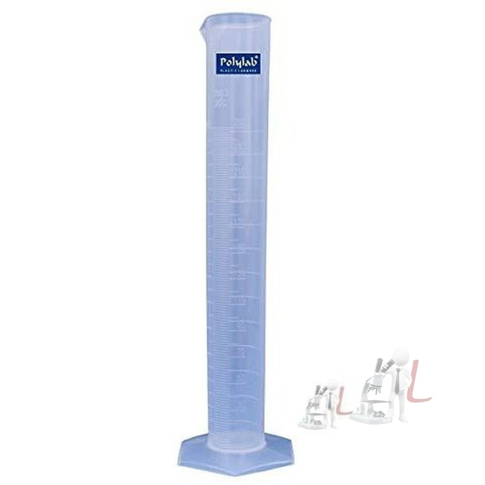 Polylab Measuring Cylinder 250ML (Hexagonal) Base (Graduated)- 