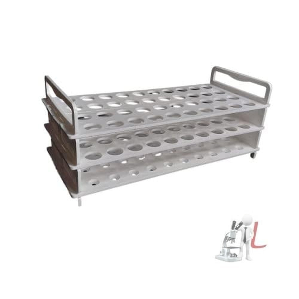 Polypropylene Test tube stand 3 TIER: 25 mm X 36 Holes - Laboratorydeal