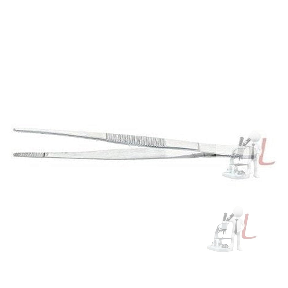 Premium Blunt End Forceps, Made of High Grade Stainless Steel, 130 mm, Autoclavable, For Medical, Surgical, Research and Delicate Use, With Excellent Grip - Laboratorydeal