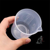 SPYLX Plastic Beaker Set, 6 Sizes 25ml 50ml 100ml 250ml 500ml 1000ml, 2pcs for Each Size Graduated Clear Measuring Cup Pack of 12 pcs - Laboratorydeal