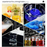 SPYLX Borosilicate Glass Beaker 50ml, 100ml, 250ml, 500ml, 1000ml - Pack of 5- 