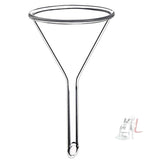 SPYLX Borosilicate Glass Funnel 3 inches 75mm for Laboratory Use Borosilicate Glassware for Bottle Hot Oil or Liquid Chemicals Solutions - Pack of 1- 