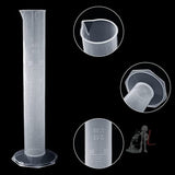 SPYLX Plastic Graduated Cylinders and Beakers 10ml 25ml 50ml 100ml Cylinders with 30ml 50ml 100ml 250ml 500ml 1000ml Plastic Beakers 2 Brushes 5 Droppers Great for Home School Science Lab- 