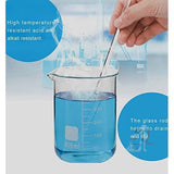 SPYLX High Quality Borosilicate 3.3 Glass Beakers - 10 ml with Graduation Marks, Pack of 6- 