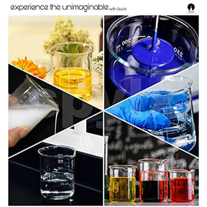 SPYLX High Quality Borosilicate 3.3 Glass Beakers - 500 ml with Graduation Marks, Pack of 6 - Laboratorydeal