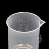 SPYLX Plastic Beaker Set, 6 Sizes 25ml 50ml 100ml 250ml 500ml 1000ml, 2pcs for Each Size Graduated Clear Measuring Cup Pack of 12 pcs- 