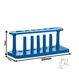 SPYLX Test Tube Stand - High Quality Test Tube Rack (Blue)- 