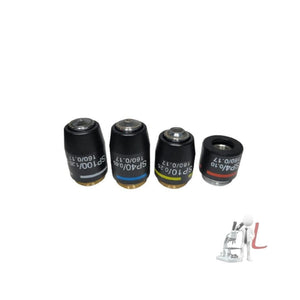 SSU 725-2 Brass & Diecast Aluminum White & Black Laboratory Medical Research Microscope - Laboratorydeal
