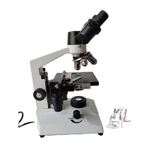 SSU 725-2 Brass & Diecast Aluminum White & Black Laboratory Medical Research Microscope - Laboratorydeal