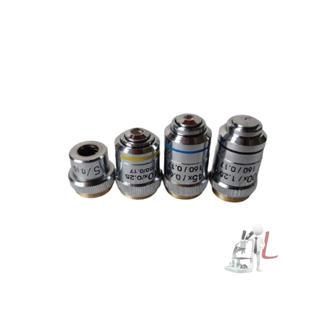 SSU 725-2 Brass & Diecast Aluminum White & Black Laboratory Medical Research Microscope - Laboratorydeal