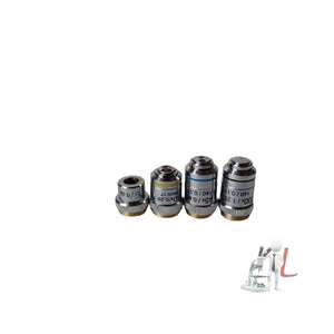 SSU 725-2 Brass & Diecast Aluminum White & Black Laboratory Medical Research Microscope - Laboratorydeal
