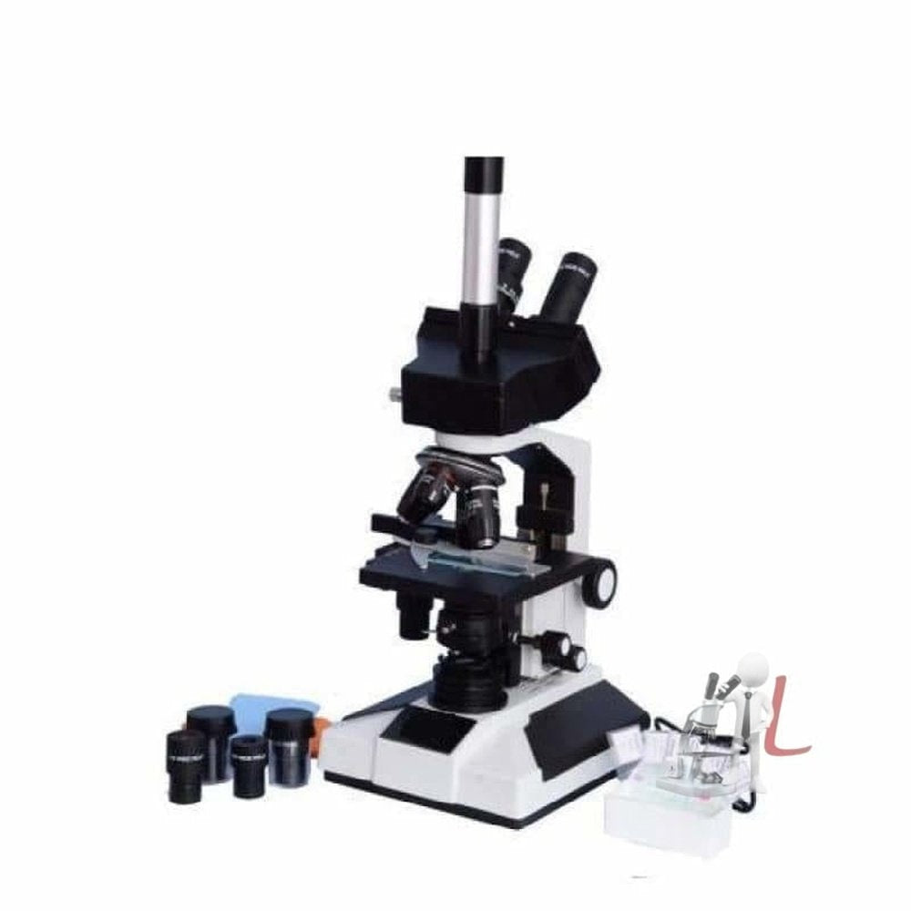 SSU Trinocular Microscope With semi-Objectives Heavy Quality- Microscope