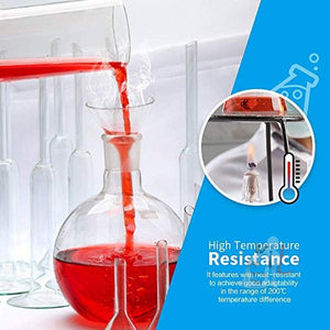 Scifa Borosilicate Glass Funnel 3 inches 75mm for Laboratory Use Borosilicate Glassware for Bottle Hot Oil or Liquid Chemicals Solutions - Pack of 1 - Laboratorydeal