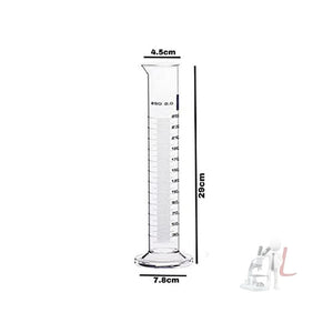Scifa Borosilicate Glass Measuring Cylinder - (2, 250ml) - Laboratorydeal