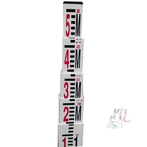 Scifa Levelling Staff 5 meter 4 Fold types of levelling staff in surveying- 