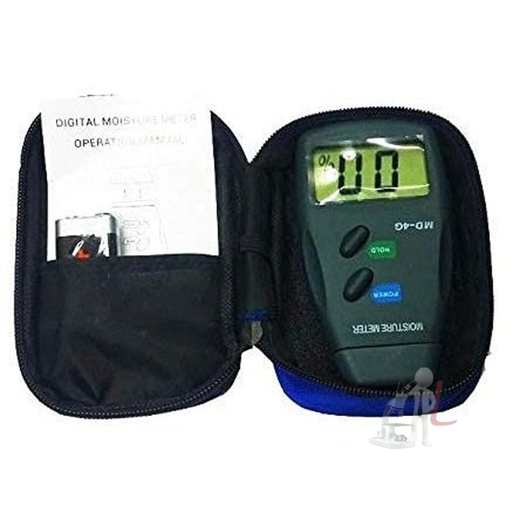 Scifa MD-4G 4 Pins Wood Moisture Meter Humidity Tester, Digital LCD, Black- 