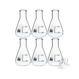 Conical Flask 50ml Borosilicate Glass 3.3 Pack of 6 pcs- 