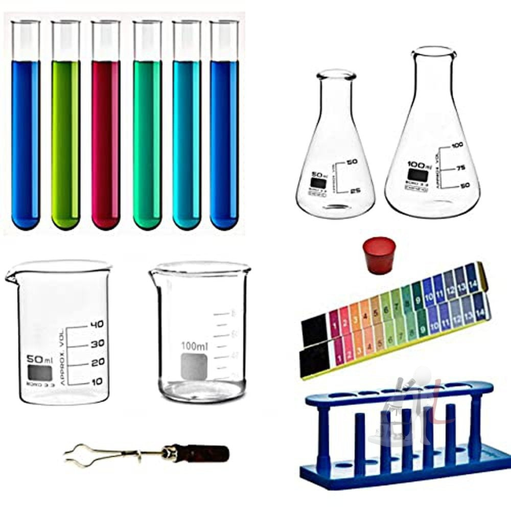 Scifa High Quality Borosilicate 3.3 Glass Beakers - Beakers - 100 ml, 250 ml, 500 ml, 1000 ml with Graduation Marks, Pack of 4 - Laboratorydeal