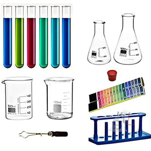 Scifa High Quality Borosilicate 3.3 Glass Beakers - Beakers - 100 ml, 250 ml, 500 ml, 1000 ml with Graduation Marks, Pack of 4 - Laboratorydeal