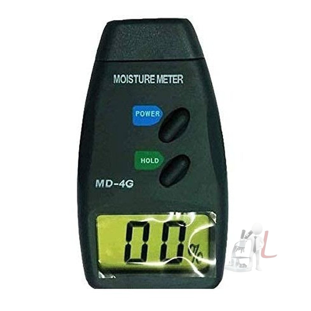 Scifa MD-4G 4 Pins Wood Moisture Meter Humidity Tester, Digital LCD, Black- 