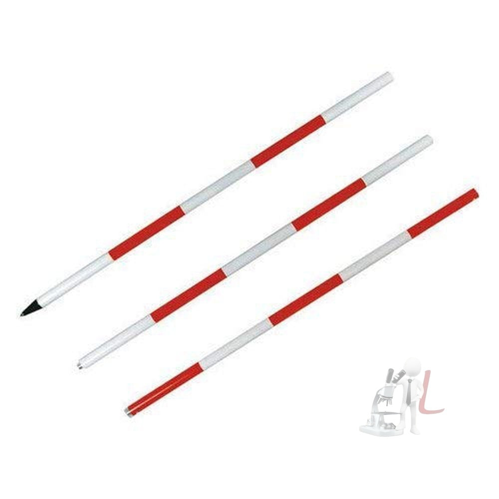 Scifa Ranging Rod for Survey that use in Civil Departments during Construction 3 Meter 3 Fold- 