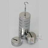 Slotted Weight set 100gm x 10 (Brass Chromed) (Total weight 1000gm)- 