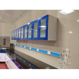 Laboratory Cabinets Over Head Solid Shutter- 