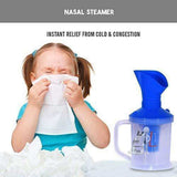3 In 1 Steam Vaporizer, steamer cold cough, steam inhaler, Nose Steamer, Cough Steamer, Nozzle Inhaler & Nose vaporizer machine for cold and cough (6 Month Warranty)- lab