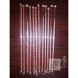 Stirring Glass Rod 150mm x 6mm (Galss Stirrer) Borosilicate Glass One side Flat (Pack of 12) - Laboratorydeal