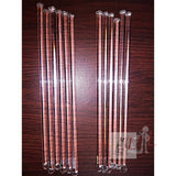 Stirring Glass Rod 150mm x 6mm (Galss Stirrer) Borosilicate Glass One side Flat (Pack of 12)- 