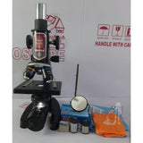 Student Compound Microscope With LED LAMP,50 BLANK N TWO PREPARED SLIDES ISO 9001:2015 CERTIFIED - Laboratorydeal