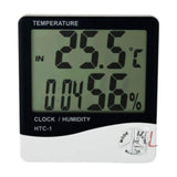 Thermo-Hygrometer Jumbo Digital (Humidity Meter With Clock Large LCD Display) by labpro - Laboratorydeal