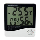 Thermo-Hygrometer Jumbo Digital (Humidity Meter With Clock Large LCD Display) by labpro- Laboratory equipments