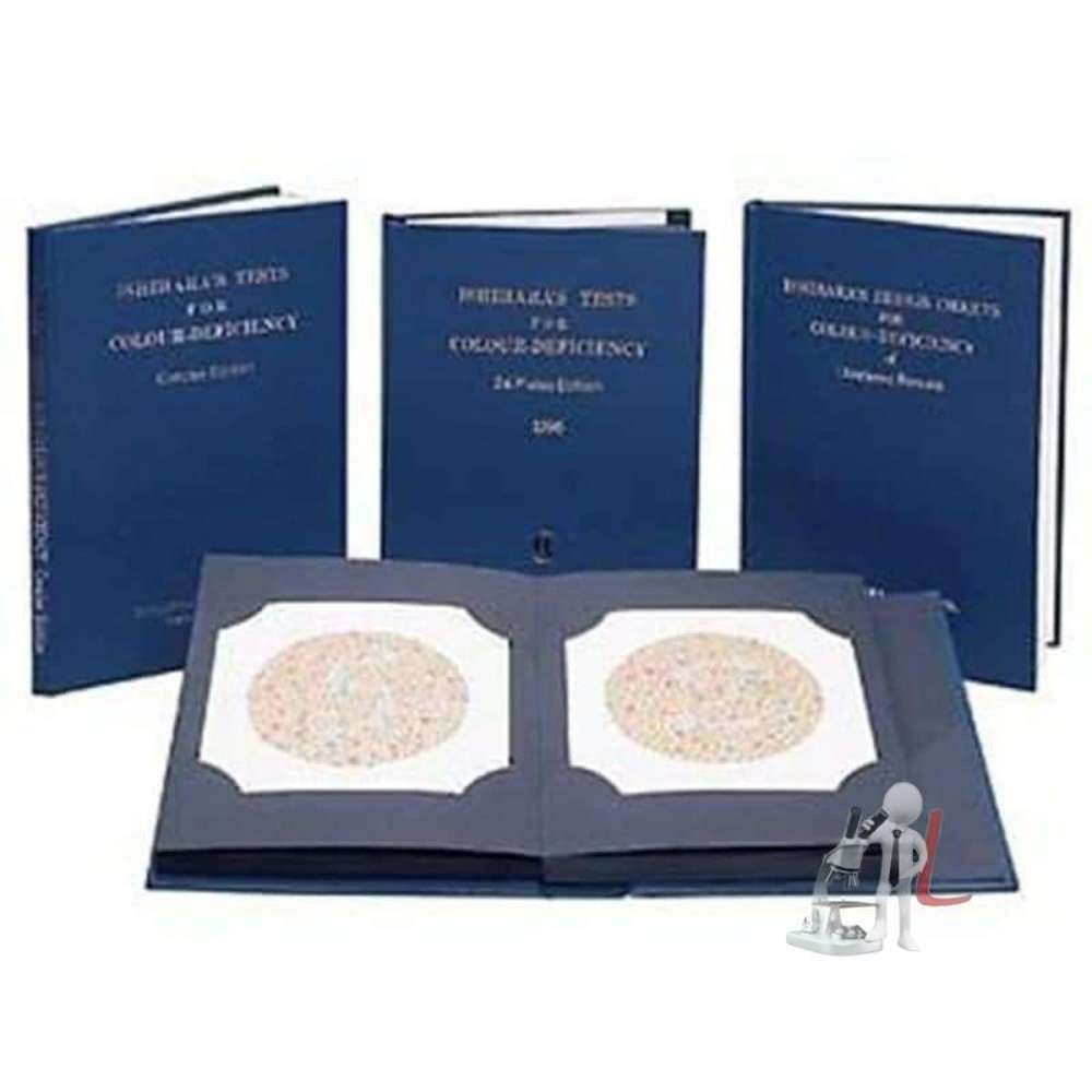 Top Quality by Brand 24 Plates Ishihara Color Blindness Test Book- Laboratory equipments