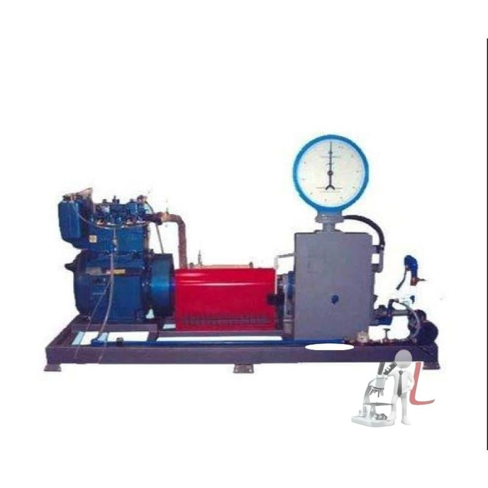 Twin cylinder four stroke water cooled diesel engine test rig with air cooled eddy current dynamometer- engineering Equipment, THERMODYNAMICS LAB, IC ENGINE LAB