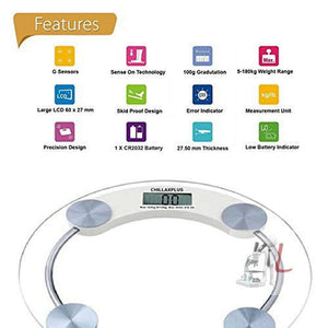 U UZAN LCD Display Electronic Digital Weighing Scale 8mm - Laboratorydeal