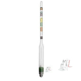 US Based Technology Gl-ab India Triple Scale Hydrometer for Beer Wine Juice- 