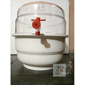 Vaccum dessicator 300mm ID Polycarbonate All clear with PTFE stopcock - Laboratorydeal