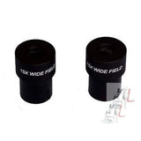 WKM 15X WF WIDEFIELD Microscope Eyepiece Pair, 23MM Dia, FITS Almost All Microscopes, Anti-Fungal Anti-Reflection Coated