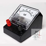 WKM Analog DC Voltmeter 10/ Volt Ammeter 500 MA/Galvanometer 30-0-30 Volt for Lab Desk - Pack of 3- 