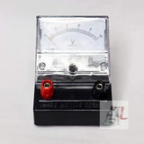 WKM Analog DC Voltmeter 10/ Volt Ammeter 500 MA/Galvanometer 30-0-30 Volt for Lab Desk - Pack of 3- 