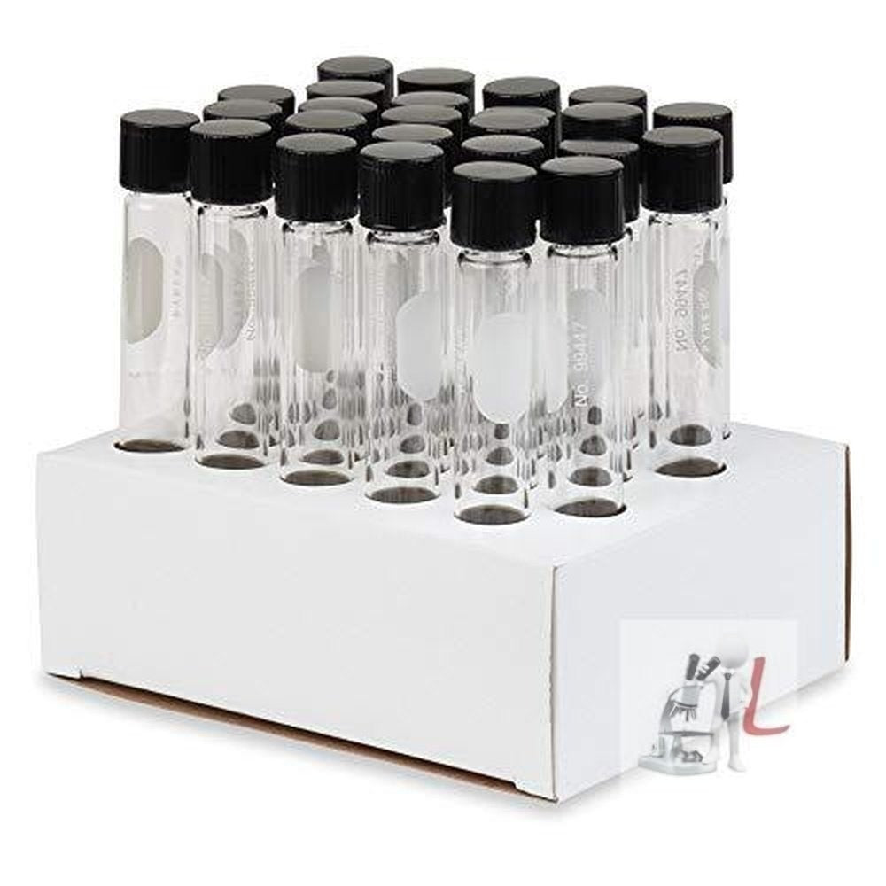 WKM Borosilicate Test Tube with Screw Cap - Culture Tubes - 5mL {Pack of 50} - Laboratorydeal